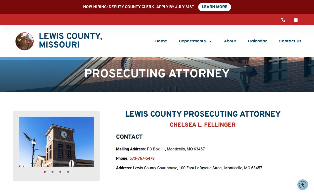 Lewistown criminal case routing through the Lewis County Prosecuting Attorney